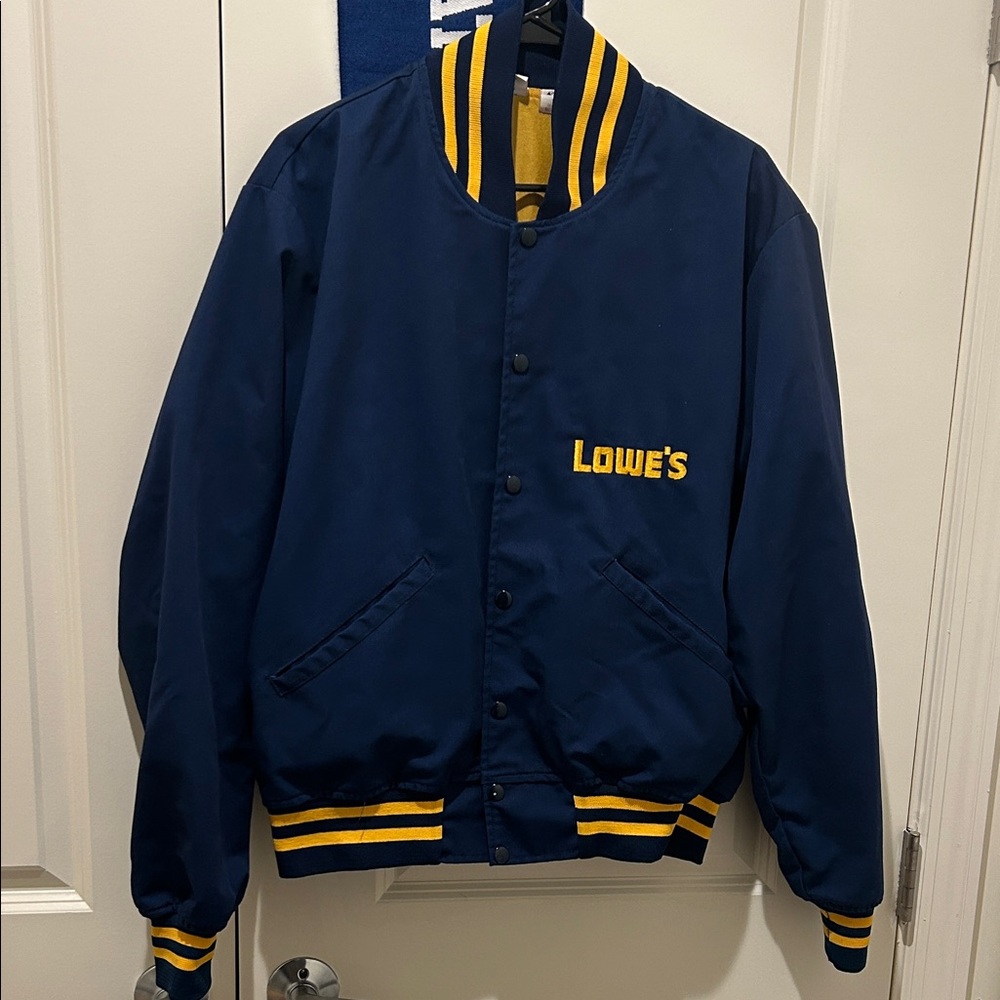Lowe's Blue and Yellow Varsity Jacket